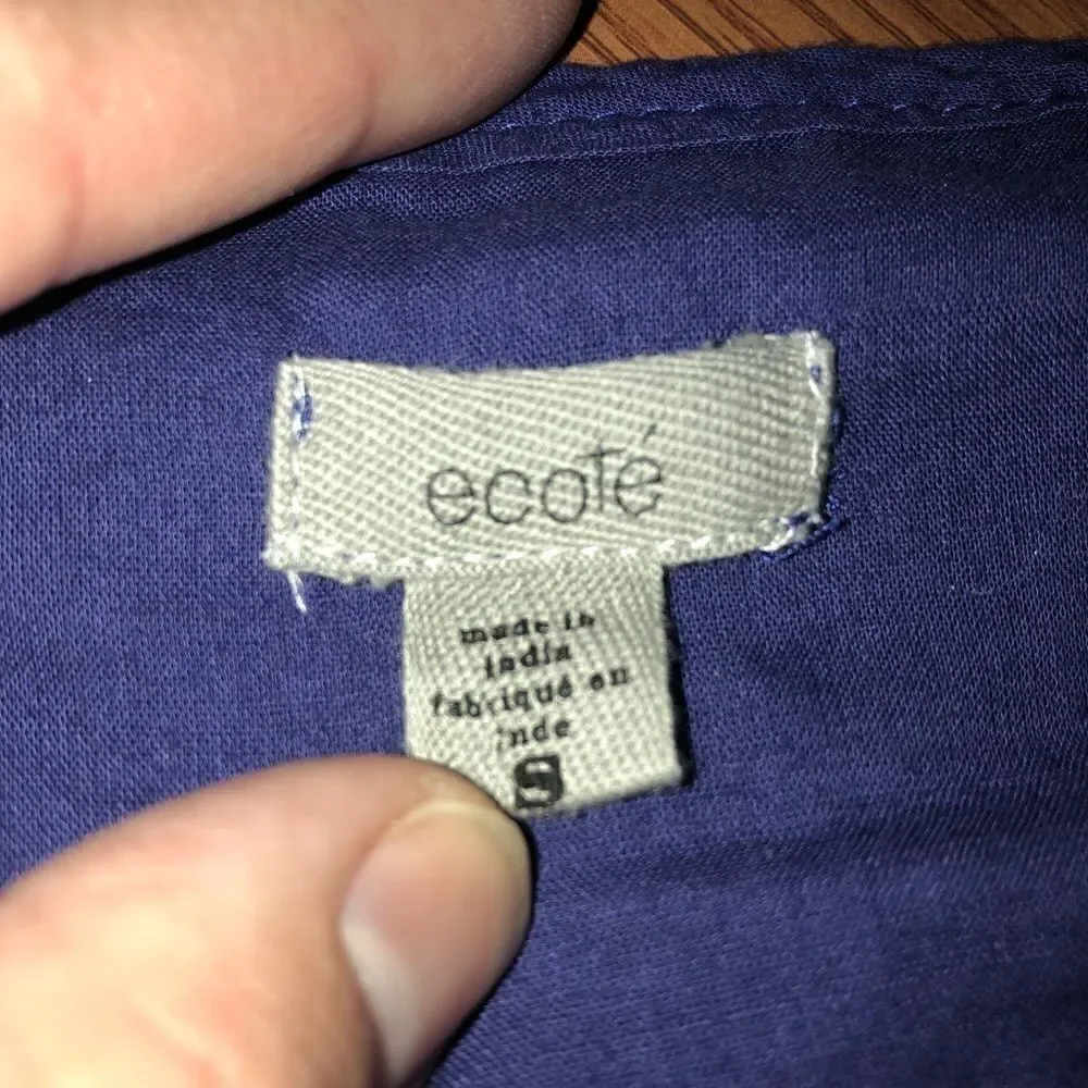 Urban Outfitters Ecote Purple Flowy Blouse - S - Picture 4 of 4